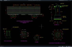 detail tampak pagar chain link