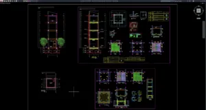elevated tank structural elevation and sections