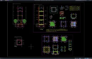 Download Elevated Tank Structural Elevation and Sections DWG AutoCAD elevated tank structural elevation and sections