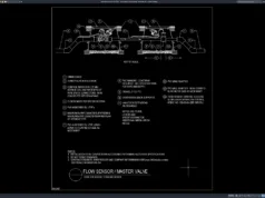 Download Flow Sensor and Master Valve Details DWG AutoCAD flow sensor and master valve details