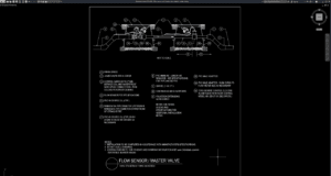 flow sensor and master valve details