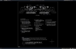 Download Flow Sensor and Master Valve Details DWG AutoCAD flow sensor and master valve details
