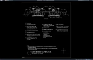 Download Flow Sensor and Master Valve Details DWG AutoCAD flow sensor and master valve details