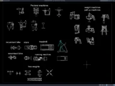 Download Gym Equipment Blocks DWG AutoCAD gym equipment blocks