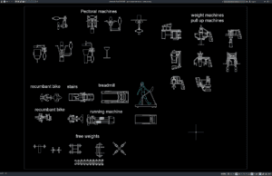 Download Gym Equipment Blocks DWG AutoCAD gym equipment blocks