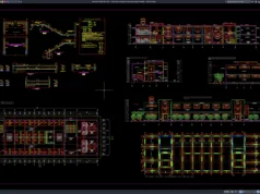 Download Hotel Staircase Layout and Reinforcement Details DWG AutoCAD hotel staircase layout and reinforcement details