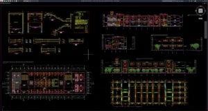 hotel staircase layout and reinforcement details