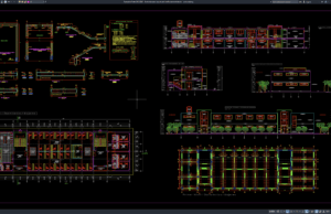 Download Hotel Staircase Layout and Reinforcement Details DWG AutoCAD hotel staircase layout and reinforcement details