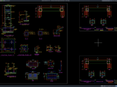 Download Overhead Pedestrian Bridge Structural Details DWG AutoCAD overhead pedestrian bridge structural details