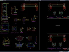 Download Overhead Pedestrian Bridge Structural Details DWG AutoCAD overhead pedestrian bridge structural details