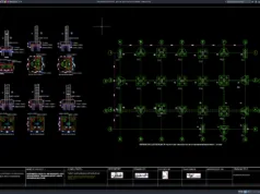 Download Pile Cap Layout and Section Details DWG AutoCAD pile cap layout and section details