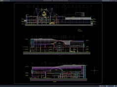 Download Shopping Center Elevation Details DWG AutoCAD shopping center elevation details