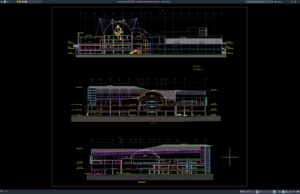 Download Shopping Center Elevation Details DWG AutoCAD shopping center elevation details