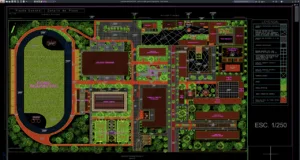 sports complex general layout plan