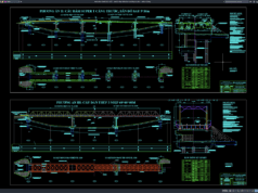 Download Steel Bridge Elevation and Layout Plan DWG AutoCAD steel bridge elevation and layout plan