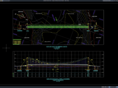suspension bridge plan and elevation