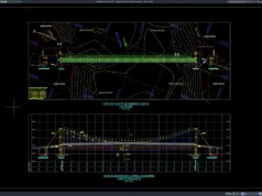 Download Suspension Bridge Plan and Elevation DWG AutoCAD suspension bridge plan and elevation