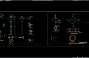Download Water Tower Elevation and Foundation Structure Details DWG AutoCAD water tower elevation and foundation structure details