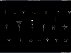 Download Block Lampu Dinding DWG AutoCAD block lampu dinding