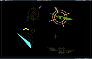 Download Block Simbol Arah Utara DWG AutoCAD block simbol arah utara