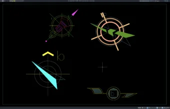Download Block Simbol Arah Utara DWG AutoCAD block simbol arah utara