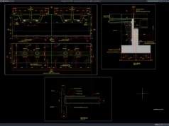Download Bridge Abutment Plan and Section Details DWG AutoCAD bridge abutment plan and section details