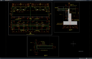Download Bridge Abutment Plan and Section Details DWG AutoCAD bridge abutment plan and section details