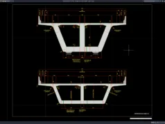 Download Bridge Cross Section Details DWG AutoCAD bridge cross section details
