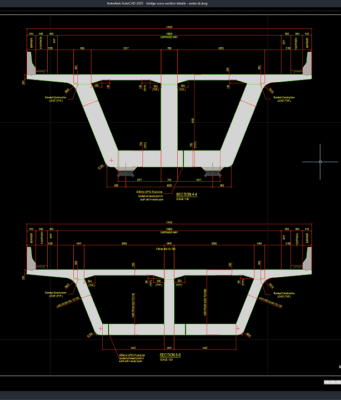 bridge cross section details
