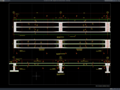 Download Bridge Deck Plan and Elevation Details DWG AutoCAD bridge deck plan and elevation details