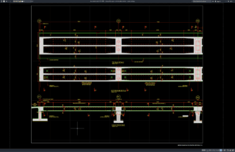 bridge deck plan and elevation details