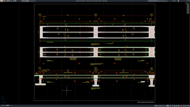 bridge deck plan and elevation details bridge deck plan and elevation details
