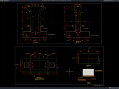 Download Bridge Pier Dimensions and Cross Section Details DWG AutoCAD bridge pier dimensions and cross section details