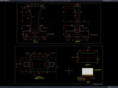 Download Bridge Pier Dimensions and Cross Section Details DWG AutoCAD bridge pier dimensions and cross section details