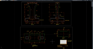 bridge pier dimensions and cross section details