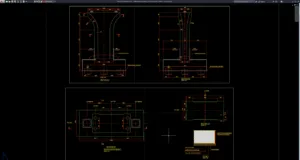 bridge pier dimensions and cross section details