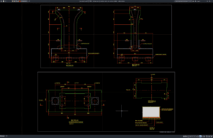 Download Bridge Pier Dimensions and Cross Section Details DWG AutoCAD bridge pier dimensions and cross section details