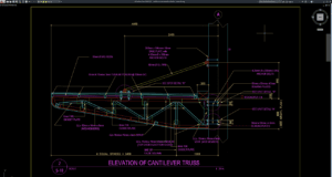 cantilever truss elevation details