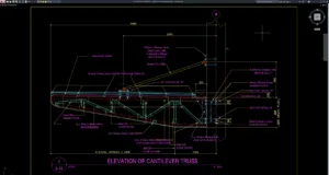 cantilever truss elevation details