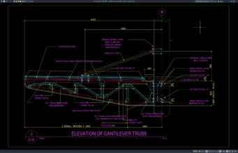 cantilever truss elevation details