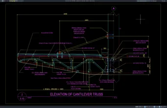 cantilever truss elevation details
