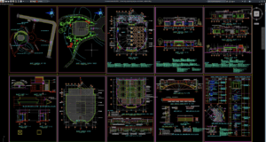 coffee shop project layout plan and details