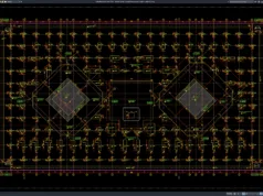 Download Denah Galian Pondasi Bangunan Hunian DWG AutoCAD denah galian pondasi bangunan hunian