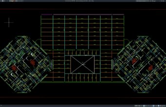 Download Denah Penulangan Pelat Lantai DWG AutoCAD denah penulangan pelat lantai