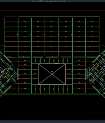 Download Denah Penulangan Pelat Lantai DWG AutoCAD denah penulangan pelat lantai