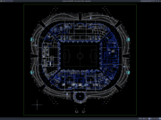 Download Denah Stadion 4 Lantai DWG AutoCAD denah stadion 4 lantai