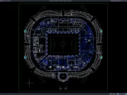 Download Denah Stadion 4 Lantai DWG AutoCAD denah stadion 4 lantai