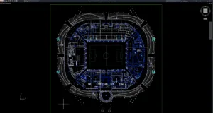 denah stadion 4 lantai