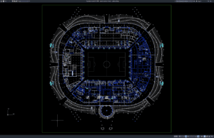 Download Denah Stadion 4 Lantai DWG AutoCAD denah stadion 4 lantai