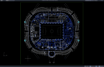 denah stadion 4 lantai